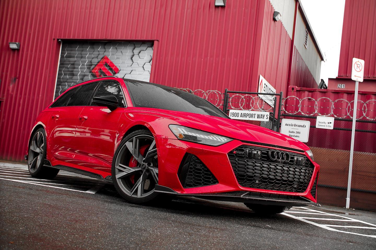 Audi RS6 with 1016 Industries full carbon fiber aero kit
