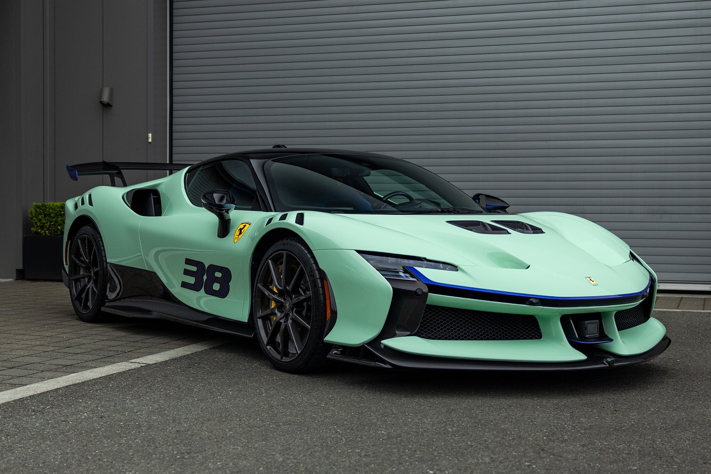 Ferrari SF90 XX Stradale with full body UNITY USA PPF — front three-quarter view