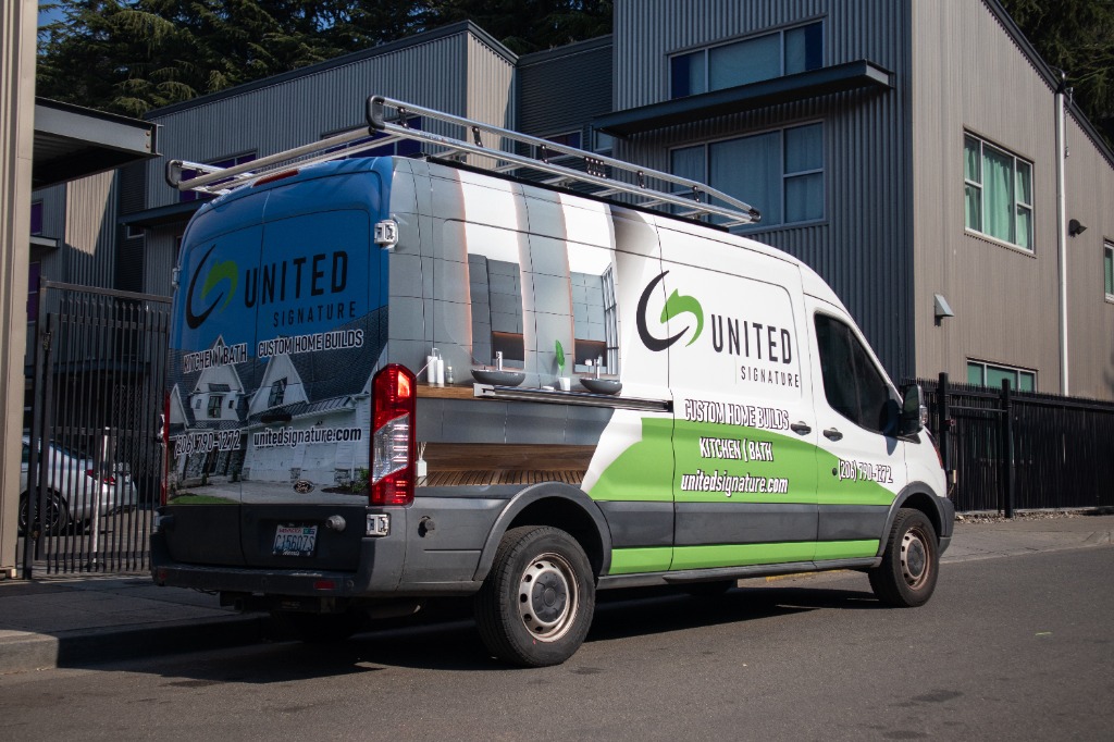 United Signature fleet van — full wrap